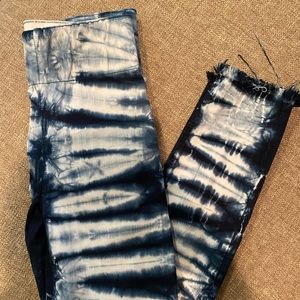 MUMU blue tie dye jeans